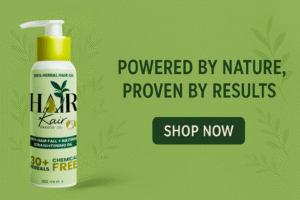 Try Hair Kair Herbal Oil – castor oil benefits with 30+ herbal extracts